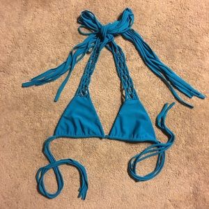 Mikoh Coconuts Crochet Triangle Top